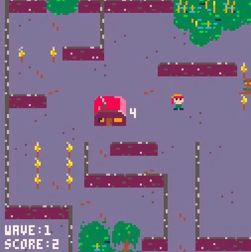 Pixel-art screenshot of Rise to Survive